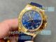 Swiss Replica Rolex Cosmo Daytona 904L Gold Case Blue Rubber Strap (2)_th.jpg